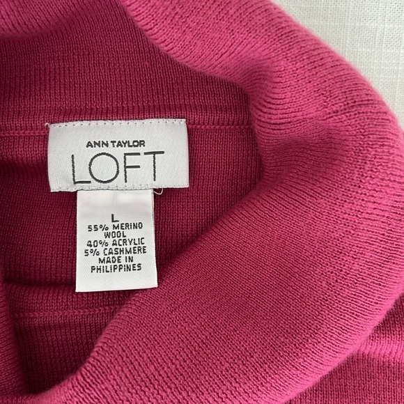 LOFT Fusica Turtleneck Sweater - Wool & Cashmere blend - Picture 3 of 4